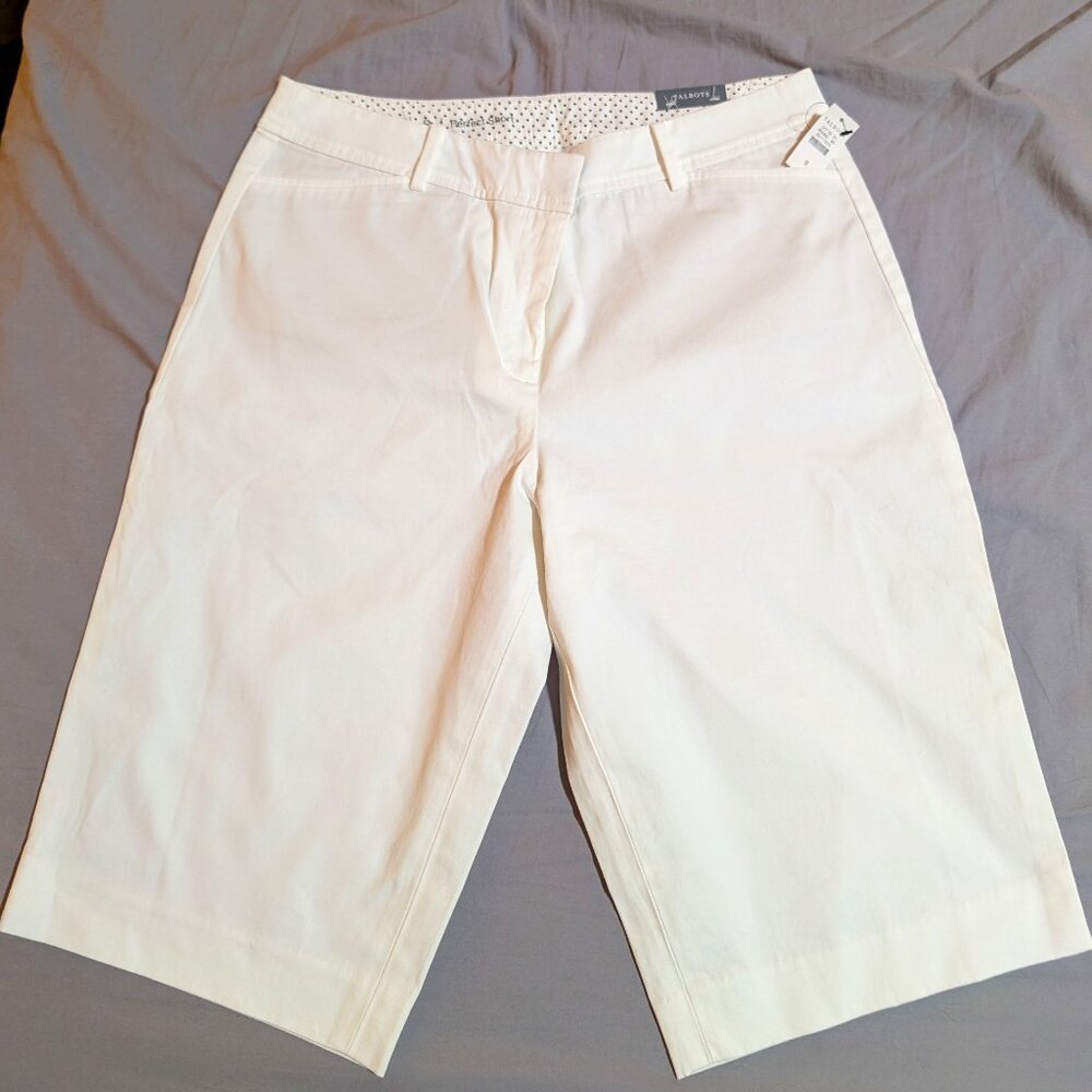 Talbots NWT White Perfect Short - 13" inseam - Size 8
